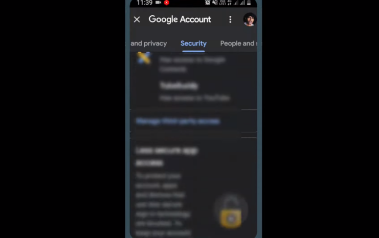 Google password 