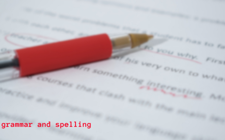grammar and spelling