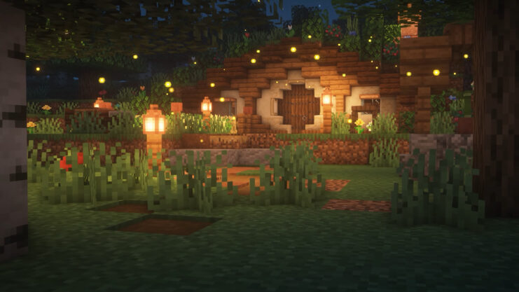 Hobbit Hole house in minecraft