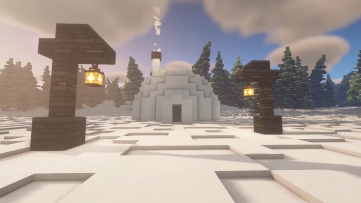 Ice Igloo in minecraft