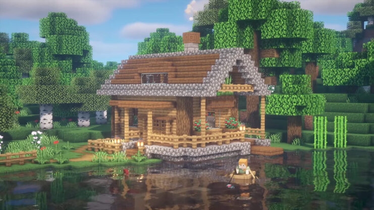 Waterfront Cottage in minecraft